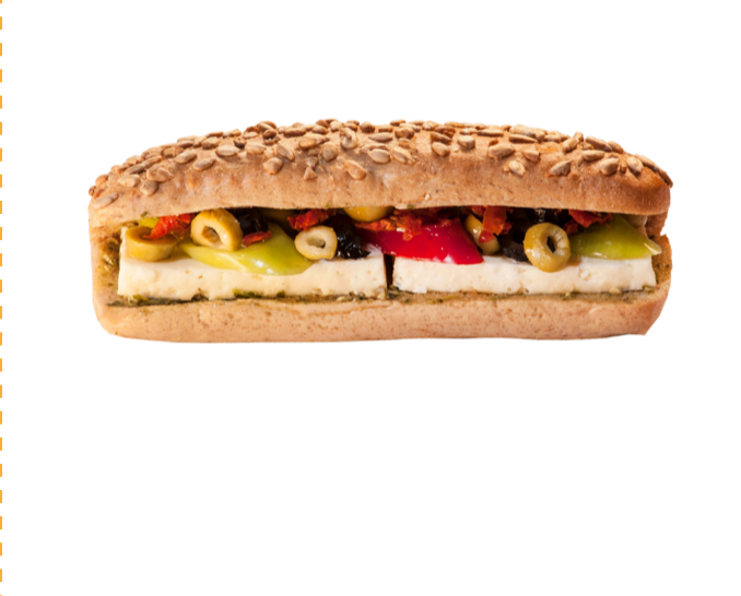 Ayçekirdekli Beyaz Peynirli Sandviç
