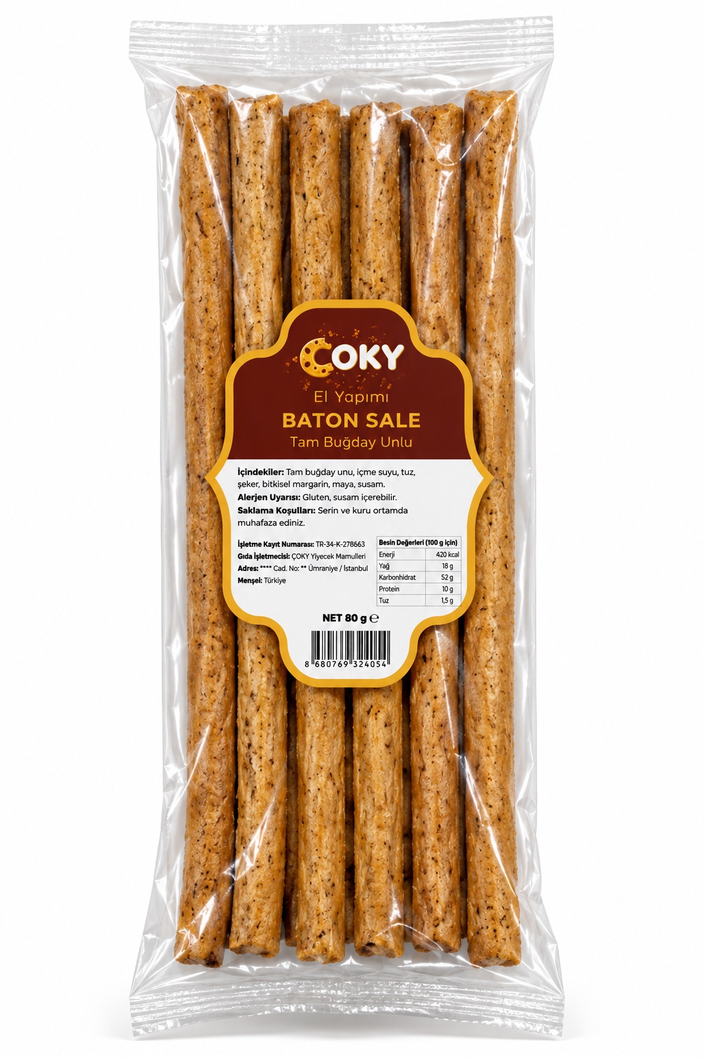 Tam Buğday Unlu Baton Sale